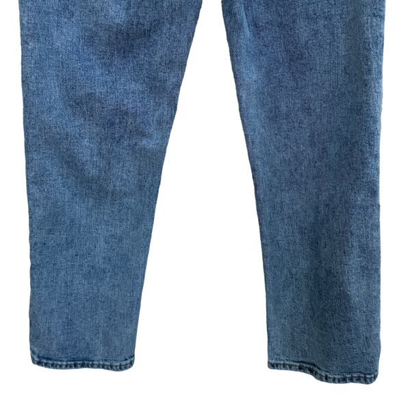 Old Navy Petite SZ 4P Sky Hi Straight Jeans Extra Hi-Rise Distressed Button-Fly - Picture 5 of 9